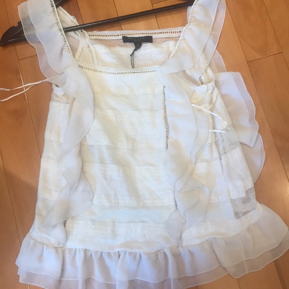 Ruffled Lace Tank Top